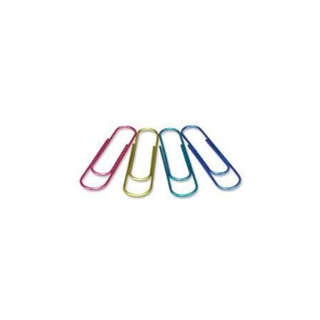 Baumgartens Jumbo Metallic Paper Clip, 4" Length, Assorted, 1 Each 26740